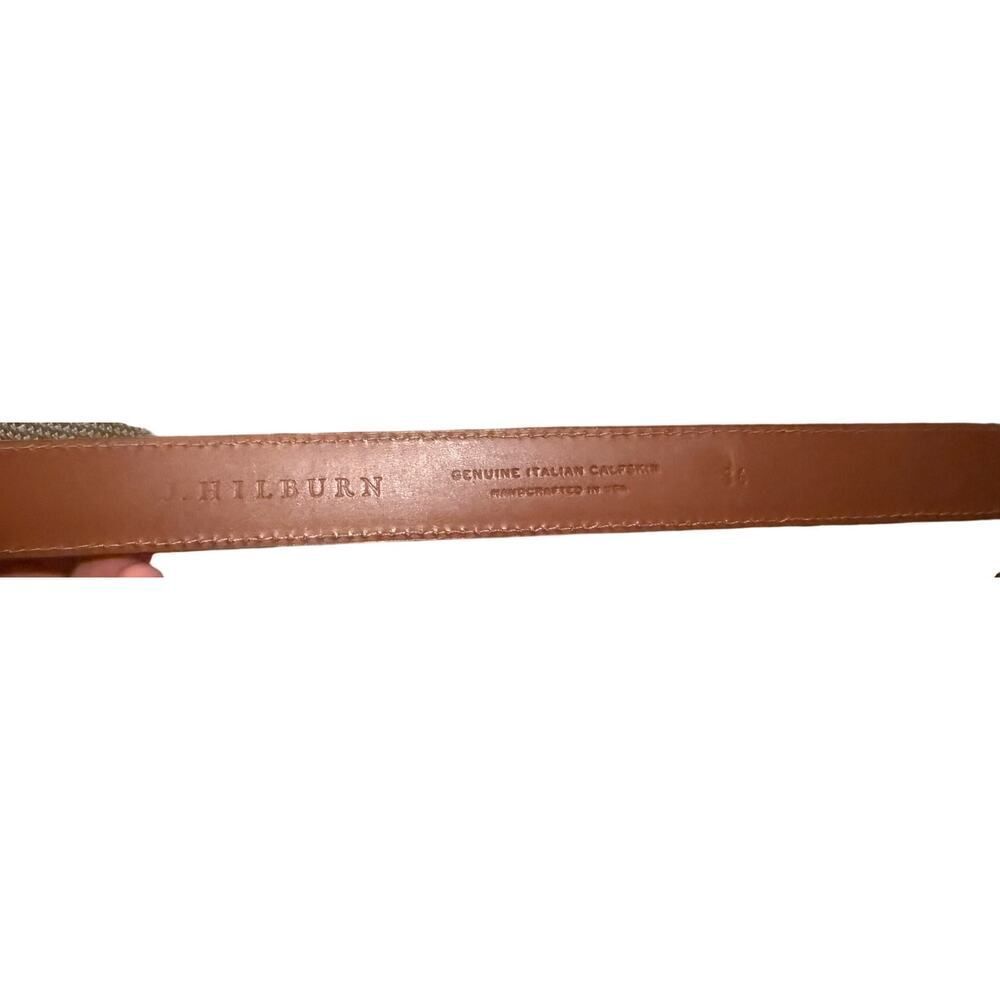 J. Hilburn Italian Calfskin Leather Belt Men's Sz. 36 Made in USA - Picture 5 of 6